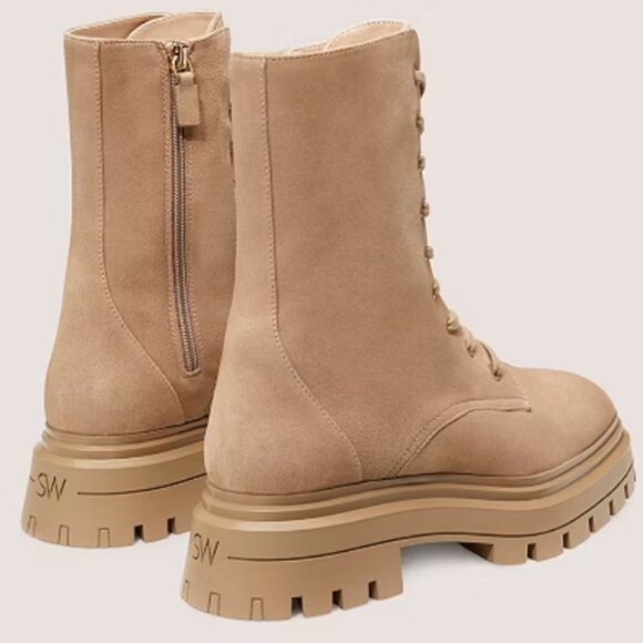 Bedford Sleek Lace-Up Bootie Cashmere Tonal - Picture 8 of 16